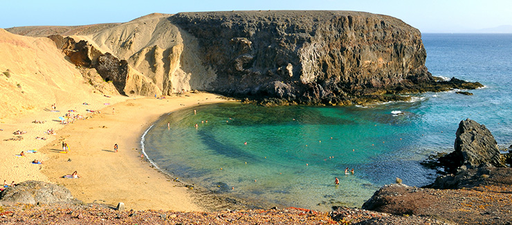 Stunning beach in Lanzarote