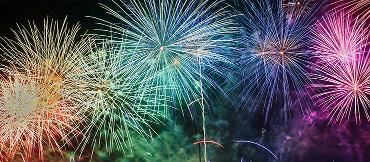 Fireworks at Tenerife carnival