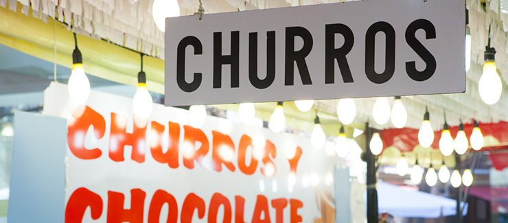 Churros stand in Tenerife